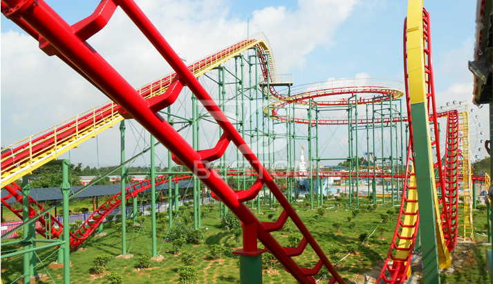 Roller coaster amusement rides